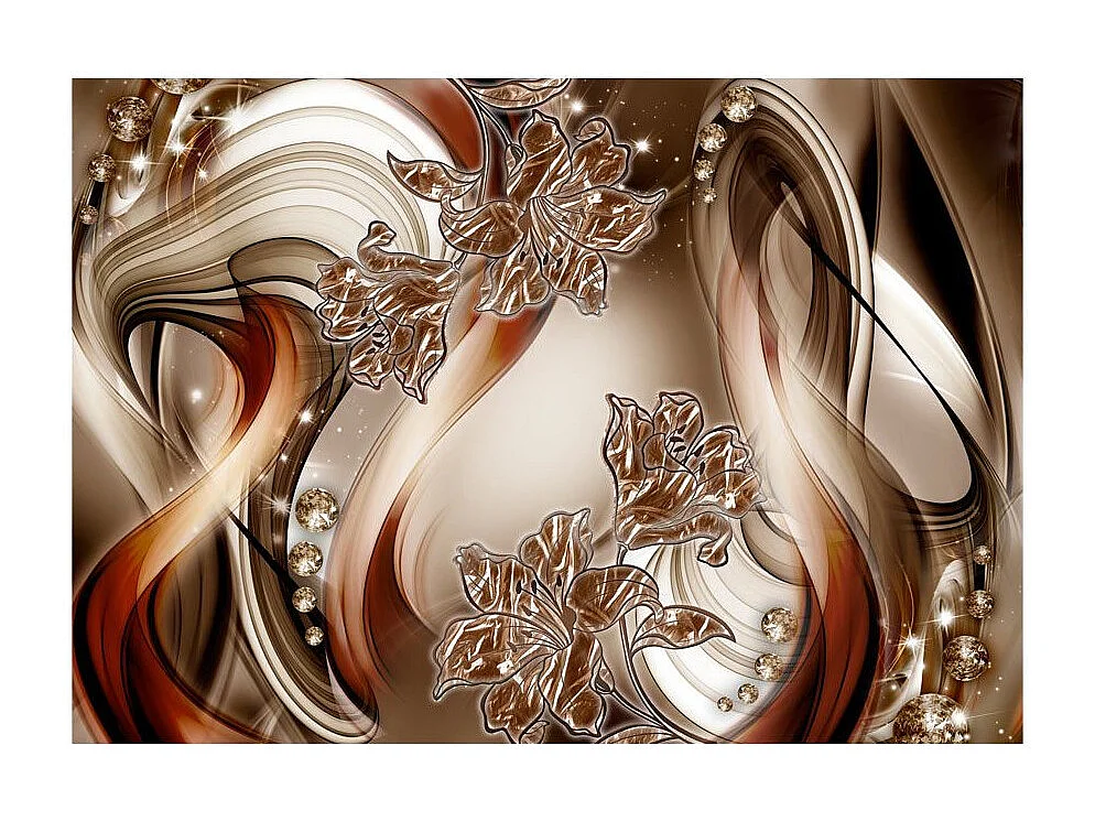 Papier Peint "Brown Symphony" 105 x 150 cm