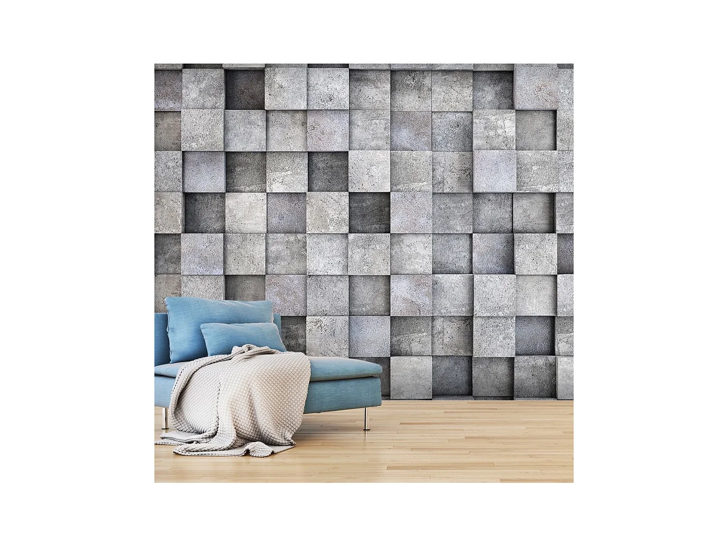 Papier Peint "Concrete Cube" 105 x 150 cm