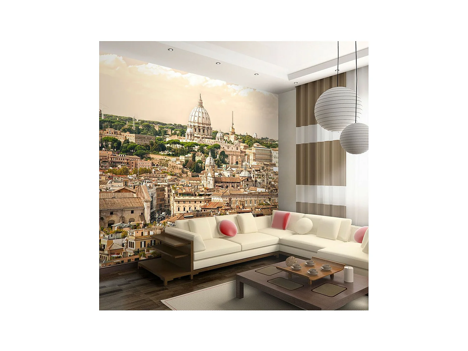 Papier Peint "Rome : Panorama" 154 x 200 cm