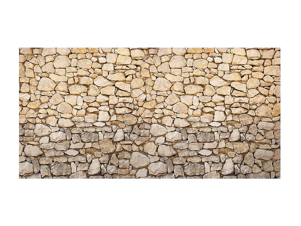 Papier Peint XXL "Trompe l'Oeil Pierre" 270x550cm