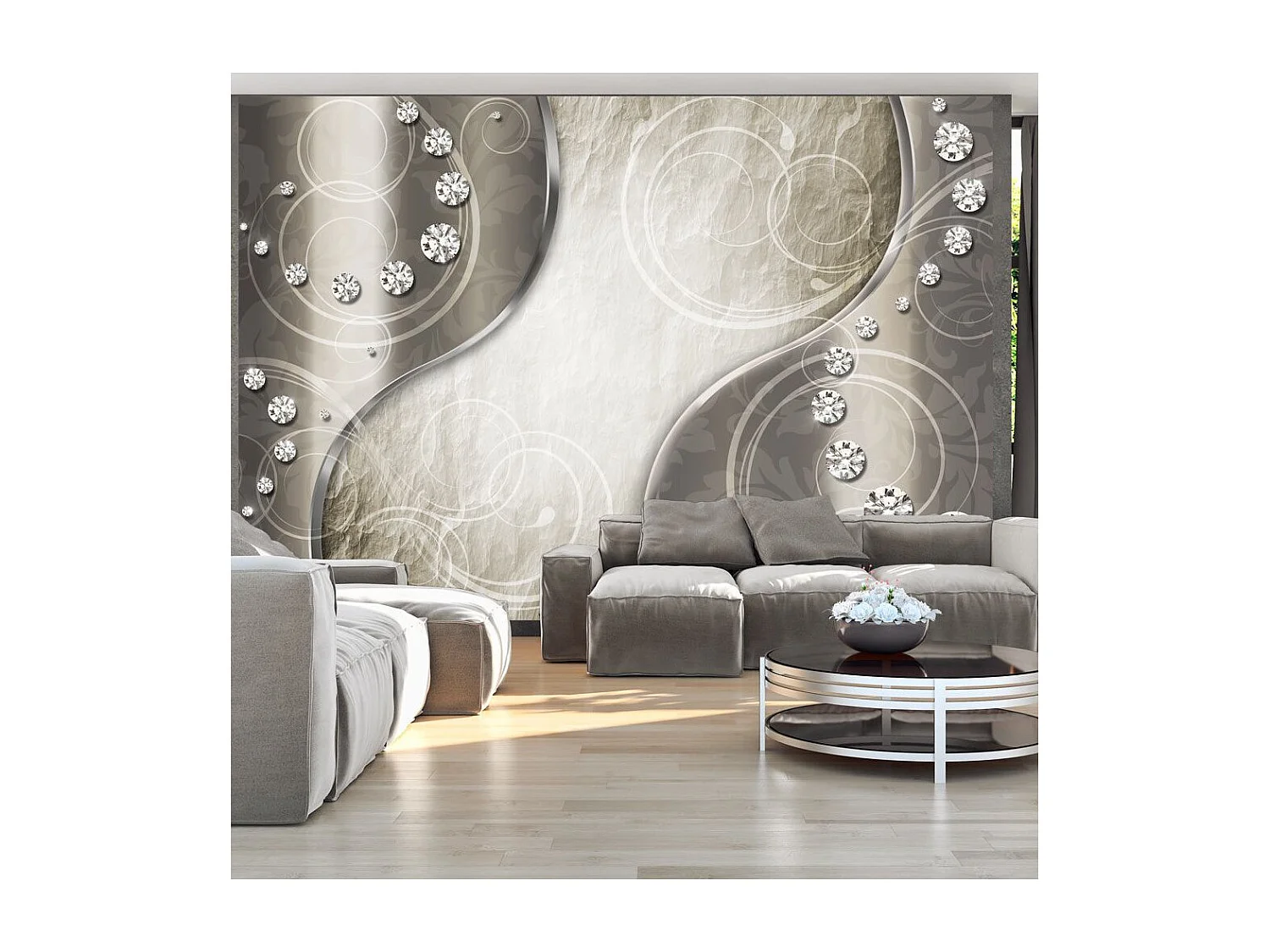 Papier Peint "Diamond Route" 105 x 150 cm