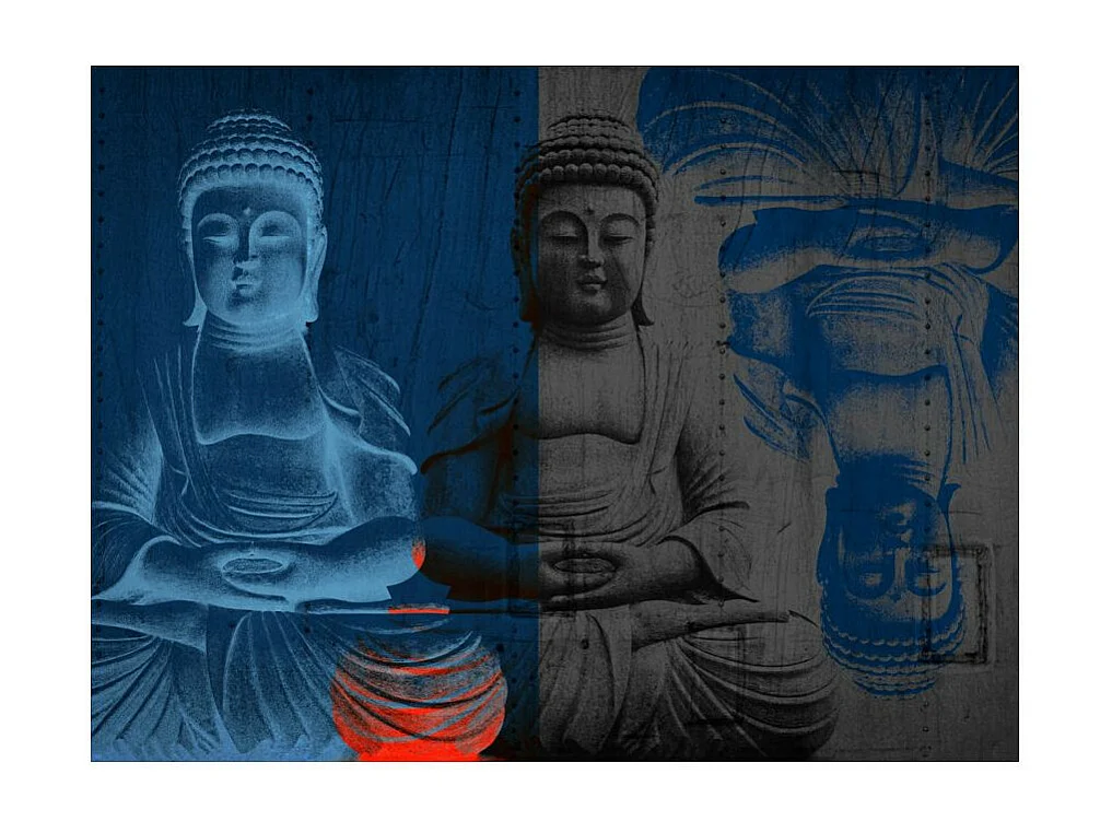 Papier Peint "Trois Corps du Bouddha" 193 x 250 cm