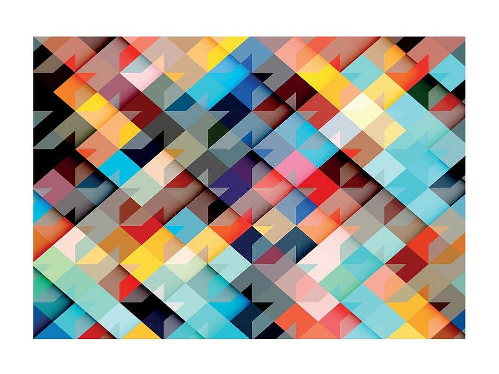 Papier Peint "Colour Patchwork" 245 x 350 cm