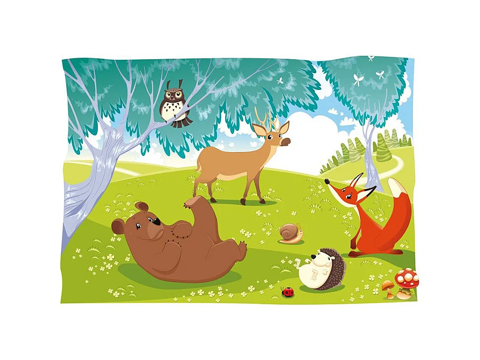 Papier Peint "Animaux Hilares" 105 x 150 cm