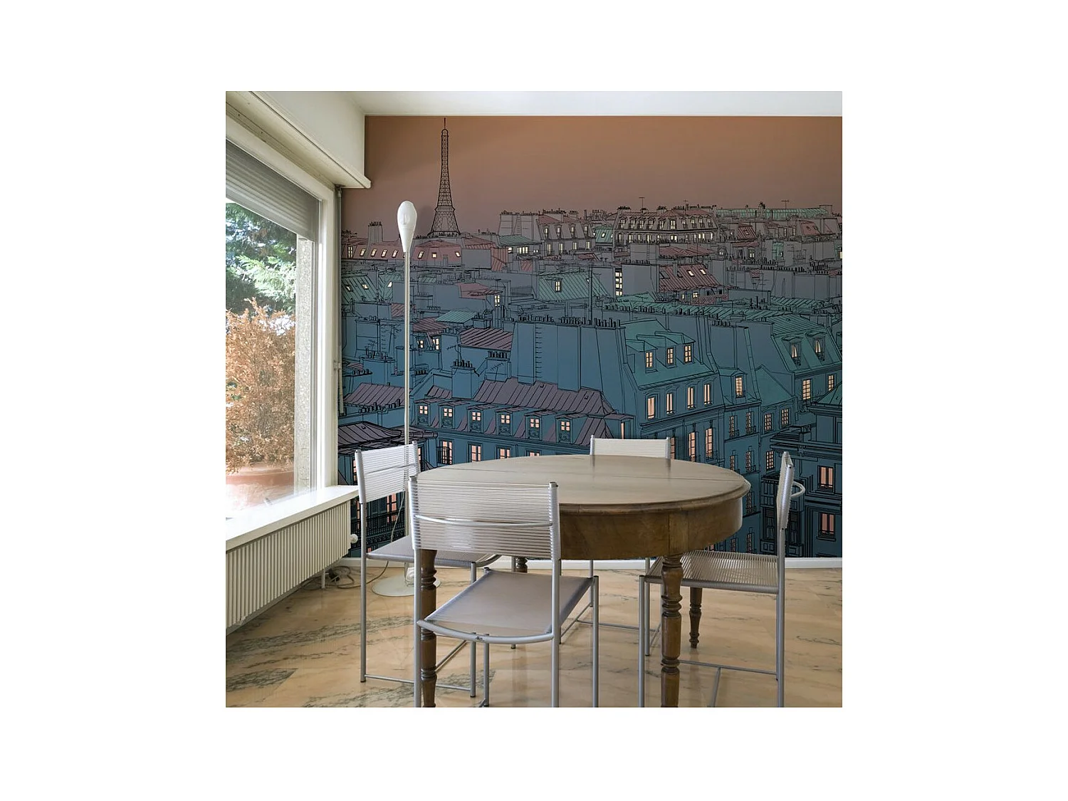 Papier Peint "Bonsoir Paris !" 270 x 350 cm