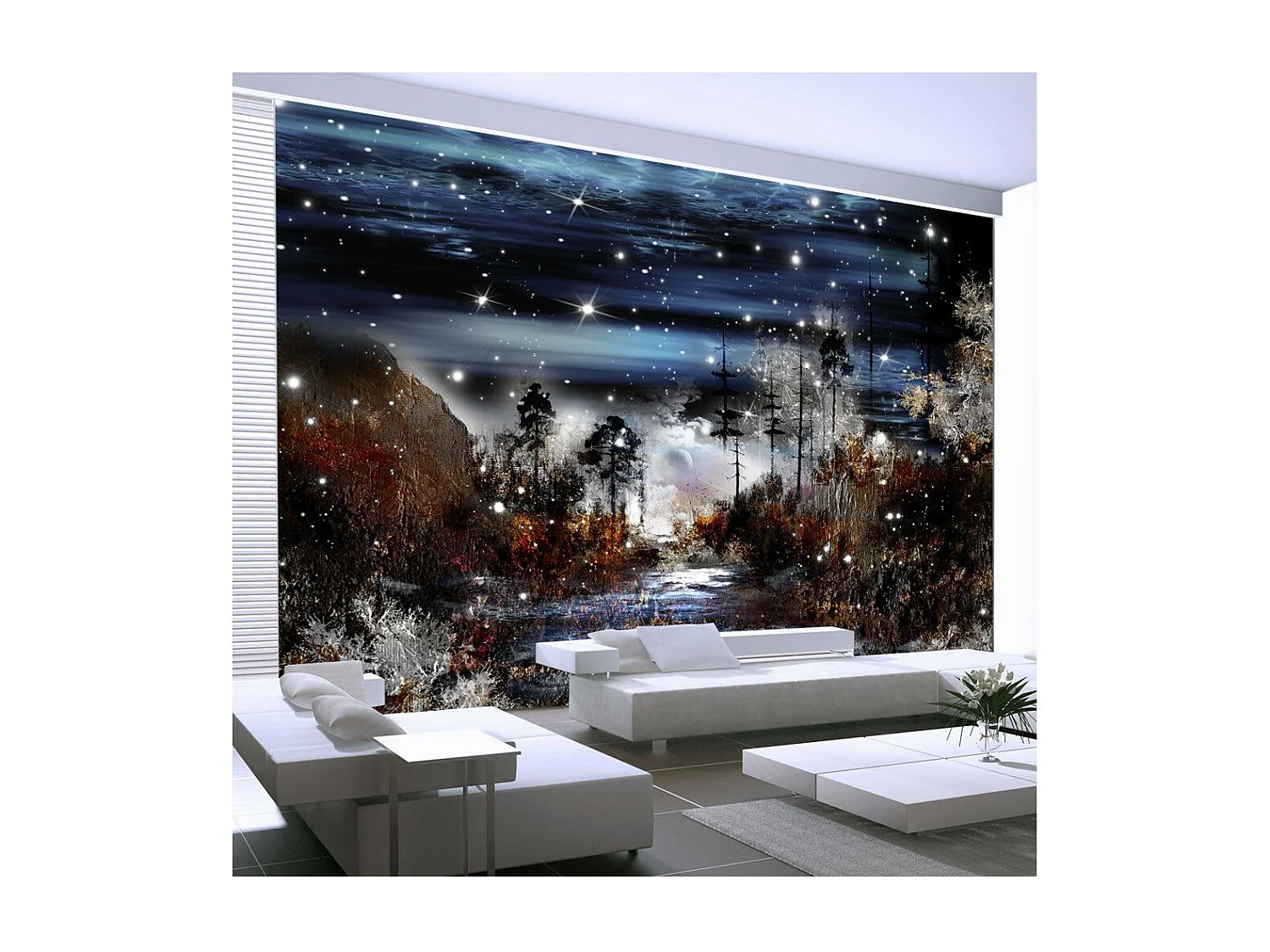 Papier Peint "Nuit dans la Foret" 175 x 250 cm