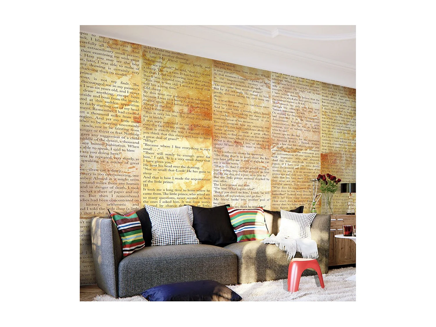 Papier Peint "The Little Prince Message of Love" 50x1000cm