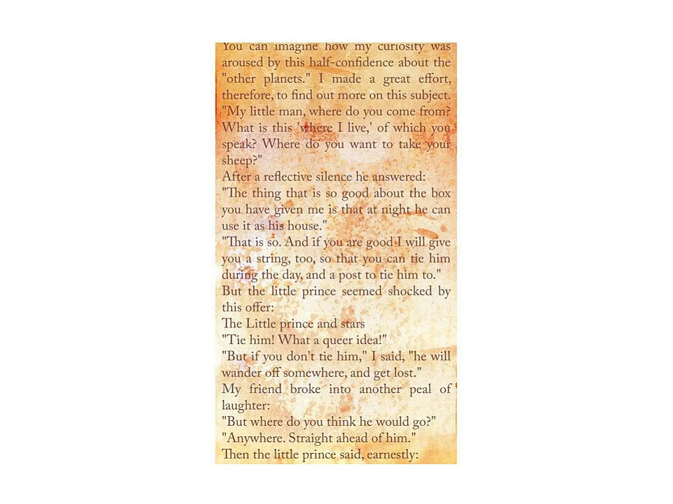 Papier Peint "The Little Prince Message of Love" 50x1000cm