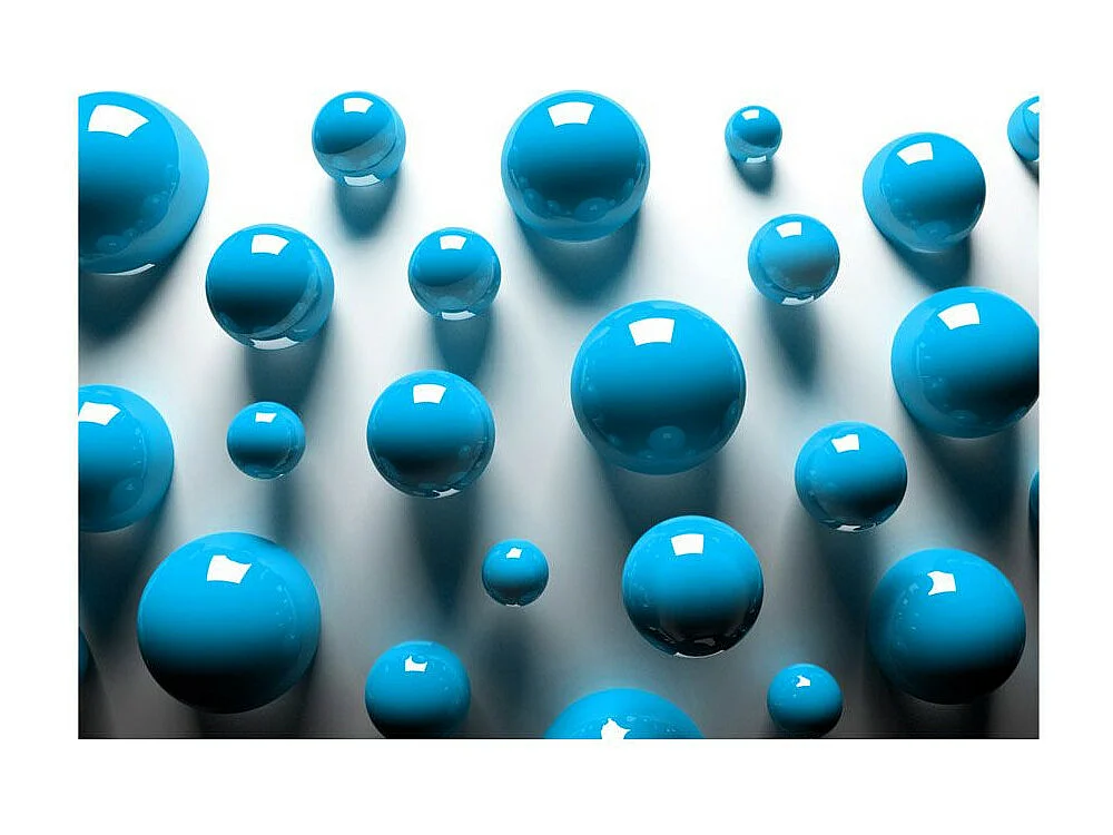 Papier Peint "Blue Balls" 175 x 250 cm