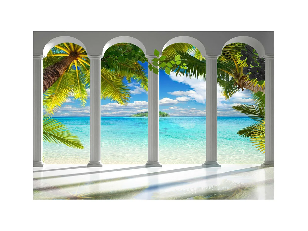 Papier Peint "Sea Behind Columns" 175 x 250 cm