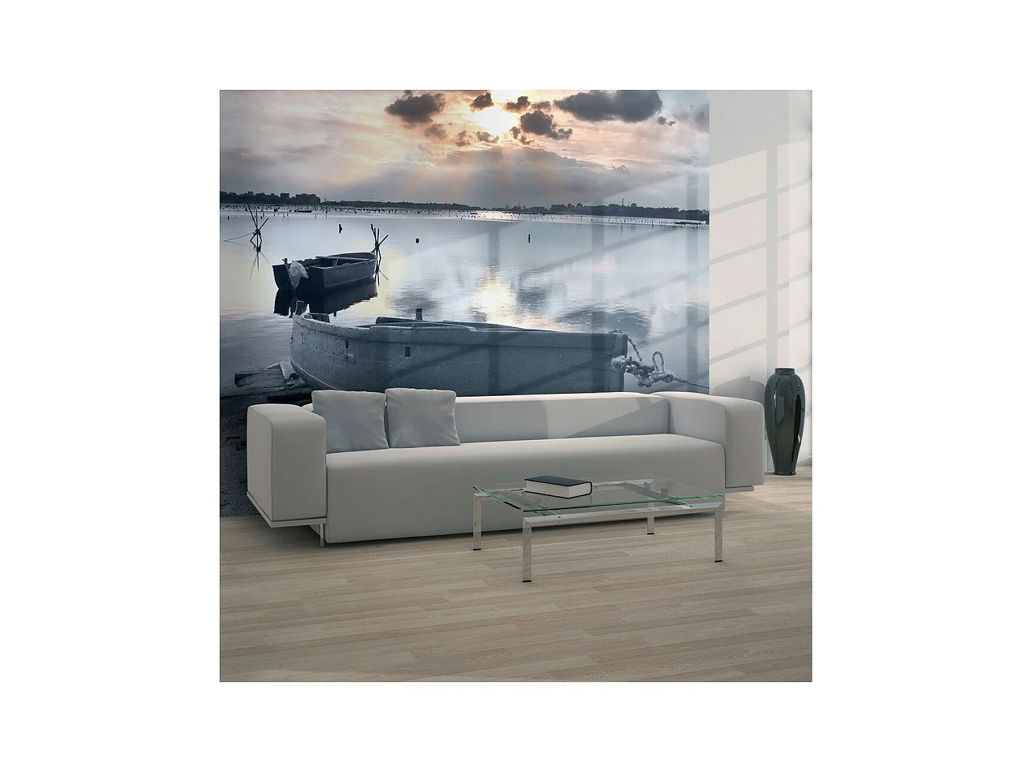 Papier Peint "Little Port Boats" 231 x 300 cm