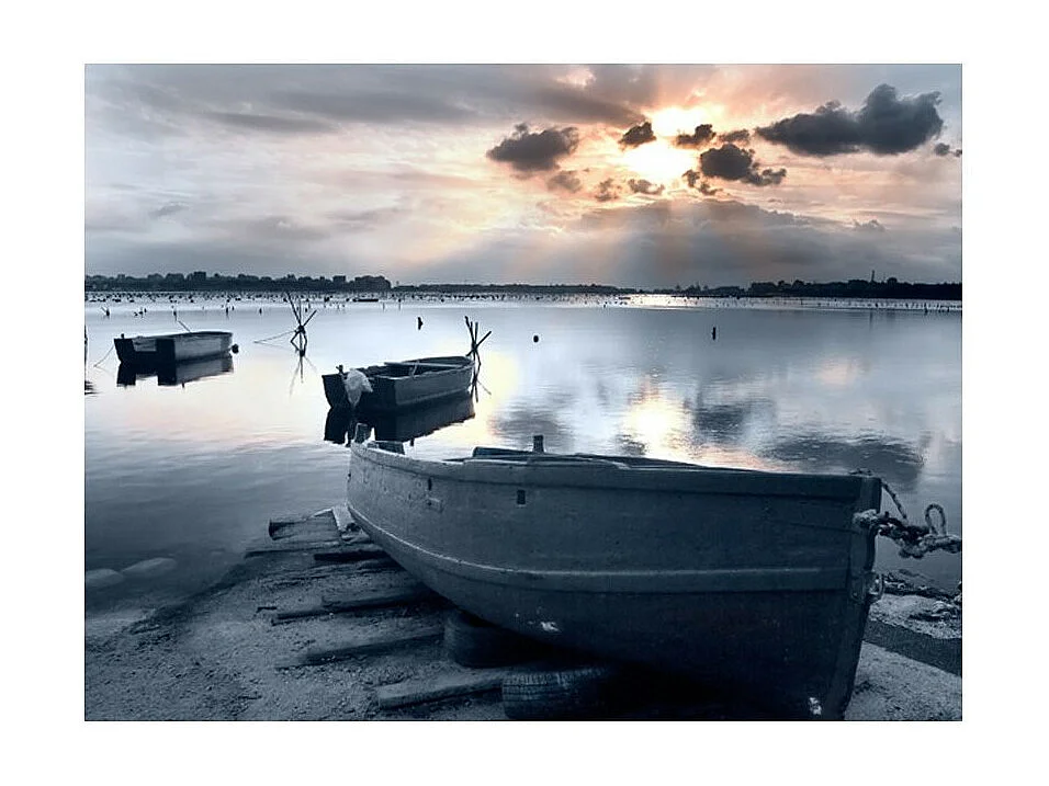 Papier Peint "Little Port Boats" 231 x 300 cm