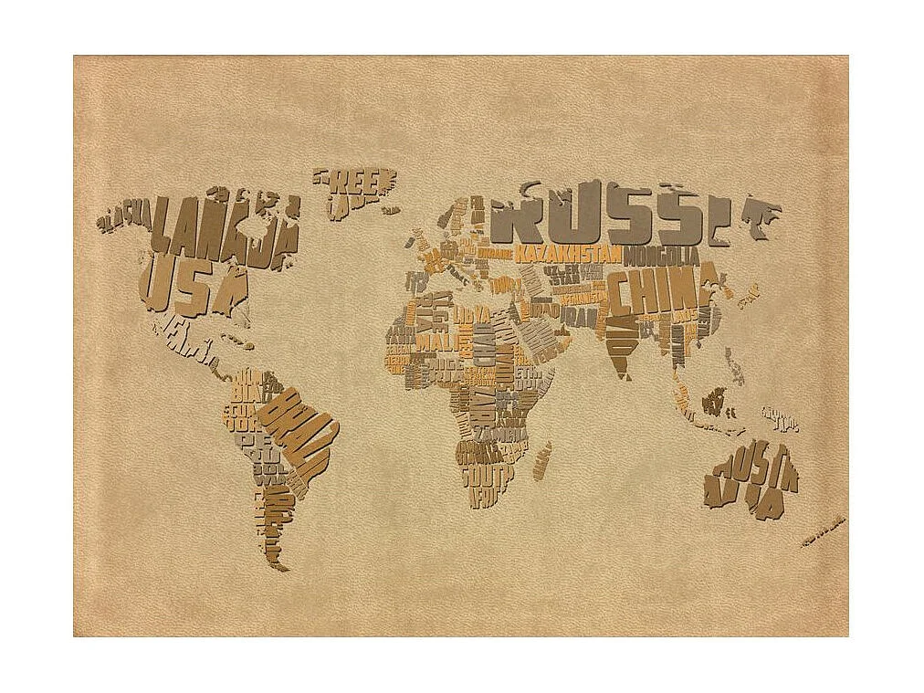 Papier Peint "Explorers' Map of the World" 154 x 200 cm