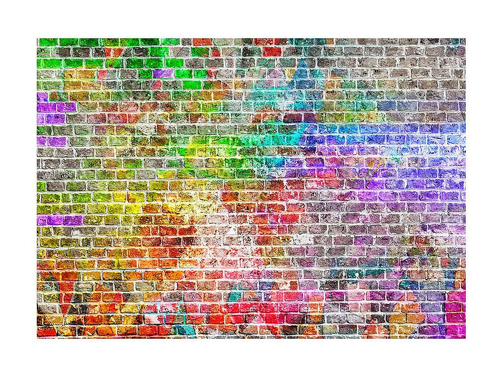 Papier Peint "Rainbow Wall" 280 x 400 cm