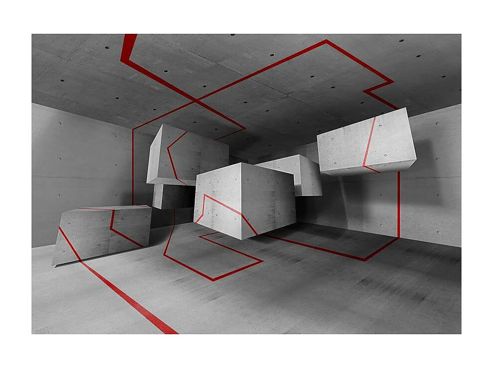 Papier Peint "Red Trail" 210 x 300 cm