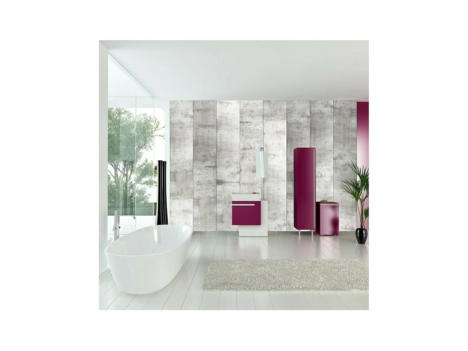 Papier Peint "Concrete Mosaic" 175 x 250 cm