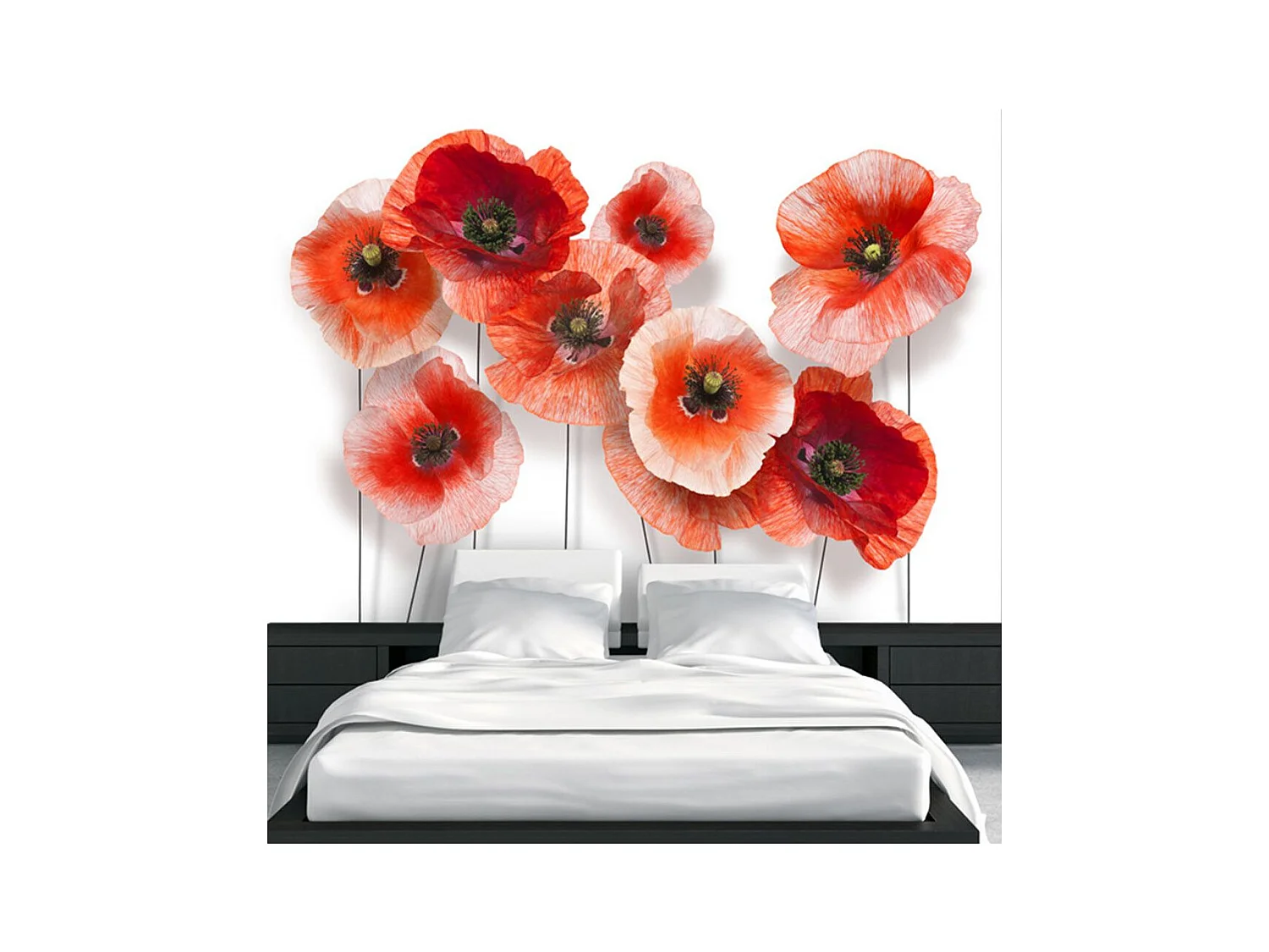 Papier Peint "Nine Poppies" 175 x 250 cm