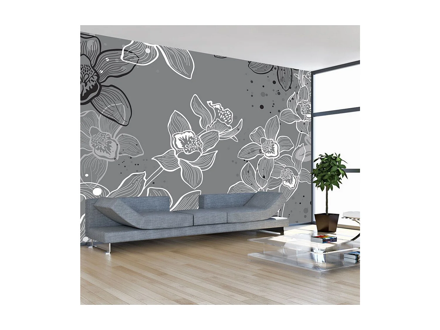 Papier Peint "Winter Flora" 231 x 300 cm