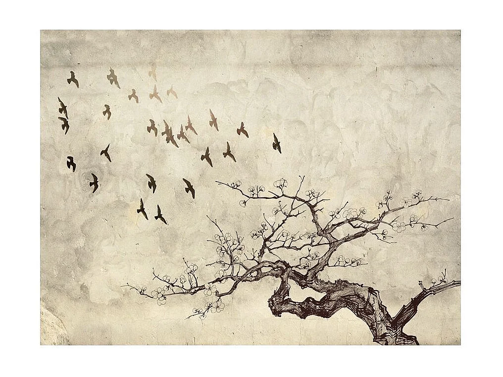 Papier Peint "Flock of Birds" 154 x 200 cm