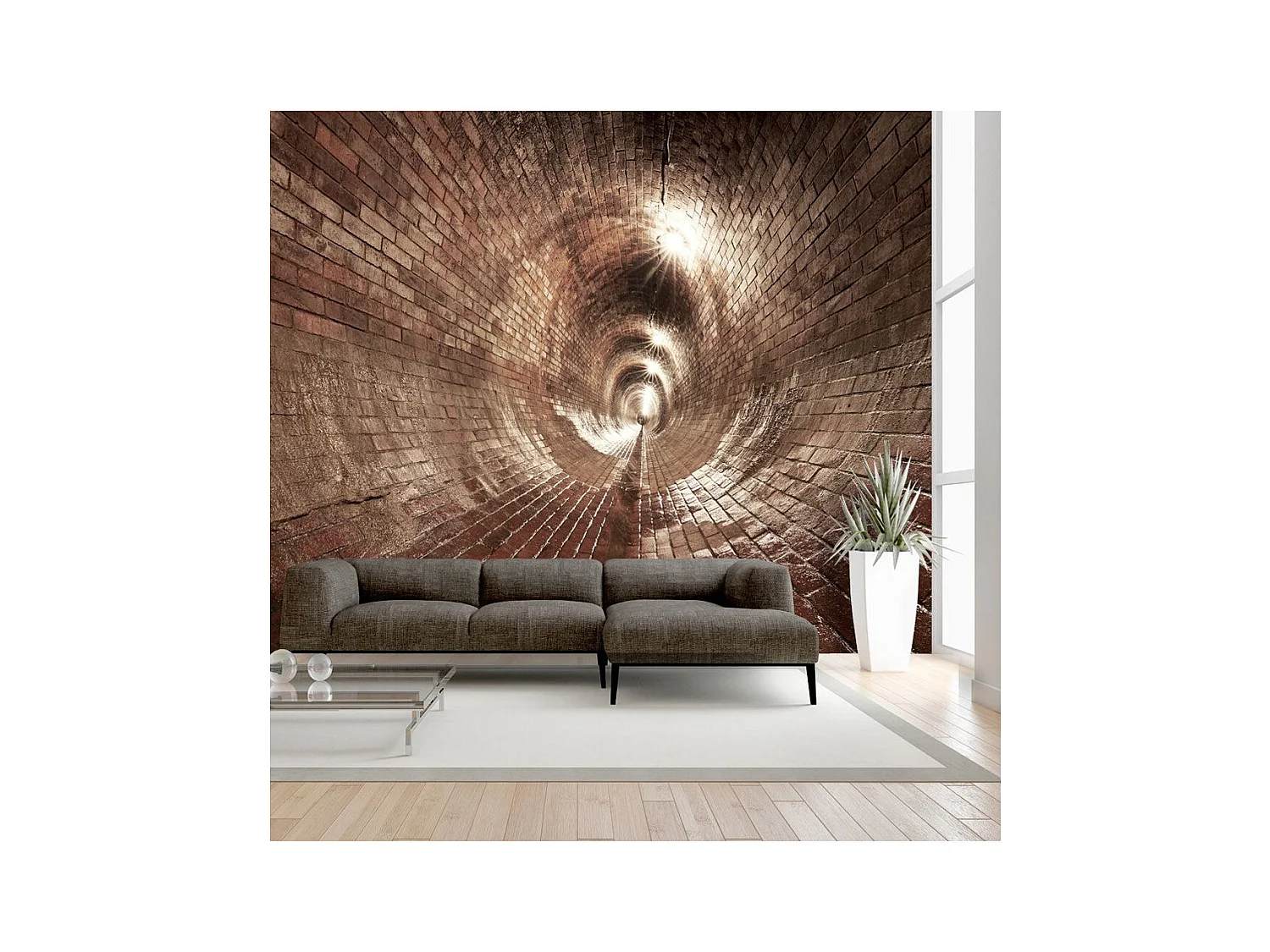 Papier Peint "Underground Corridor" 175 x 250 cm