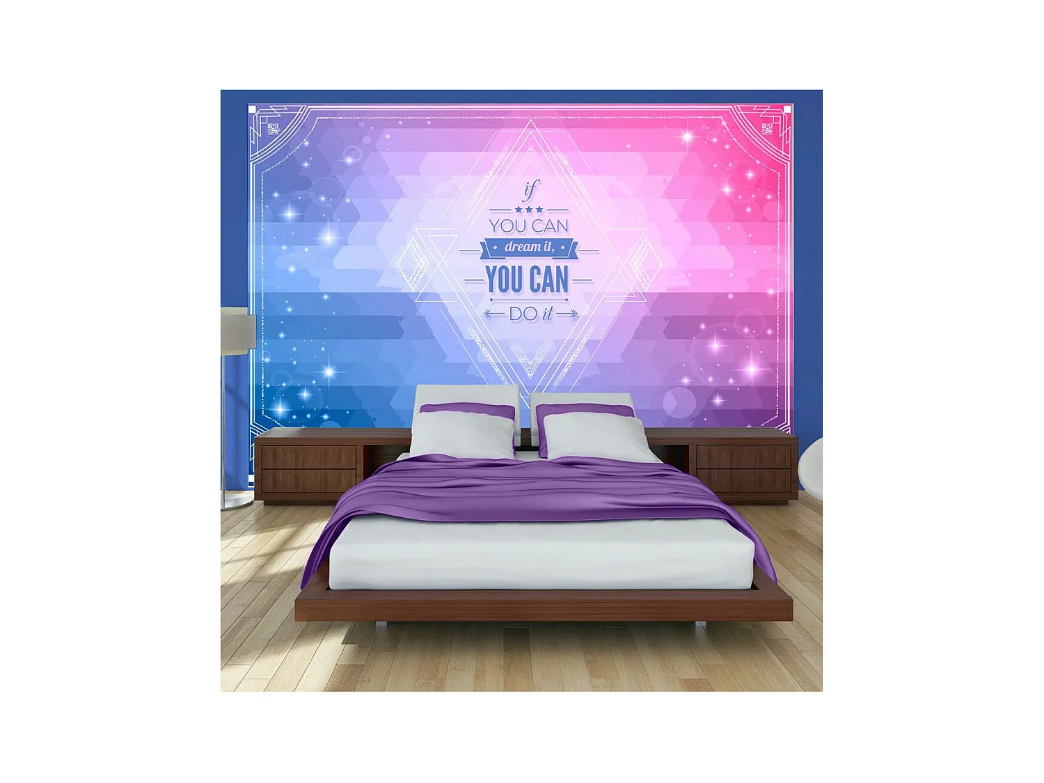 Papier Peint "If You Can Dream It, You Can Do It!" 140 x 200 cm