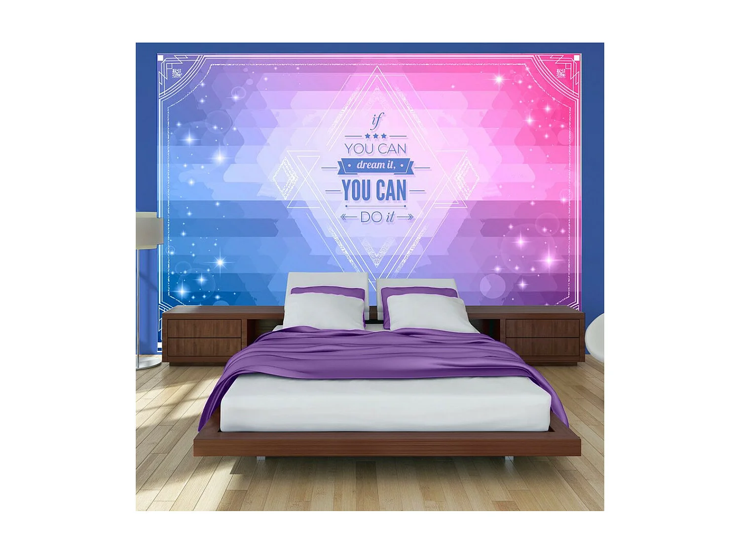 Papier Peint "If You Can Dream It, You Can Do It!" 140 x 200 cm