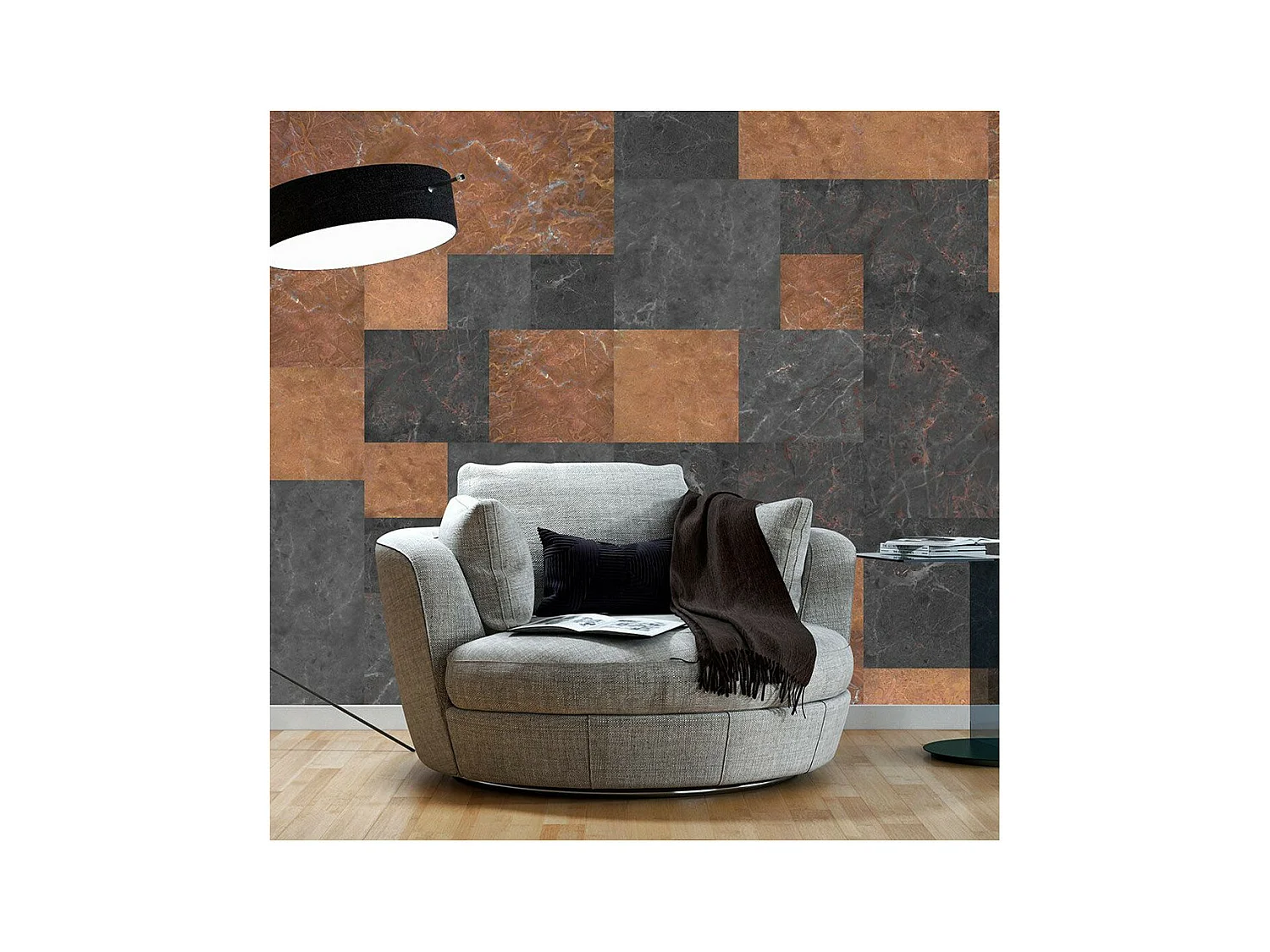 Papier Peint "Marble Mosaic" 50x1000cm