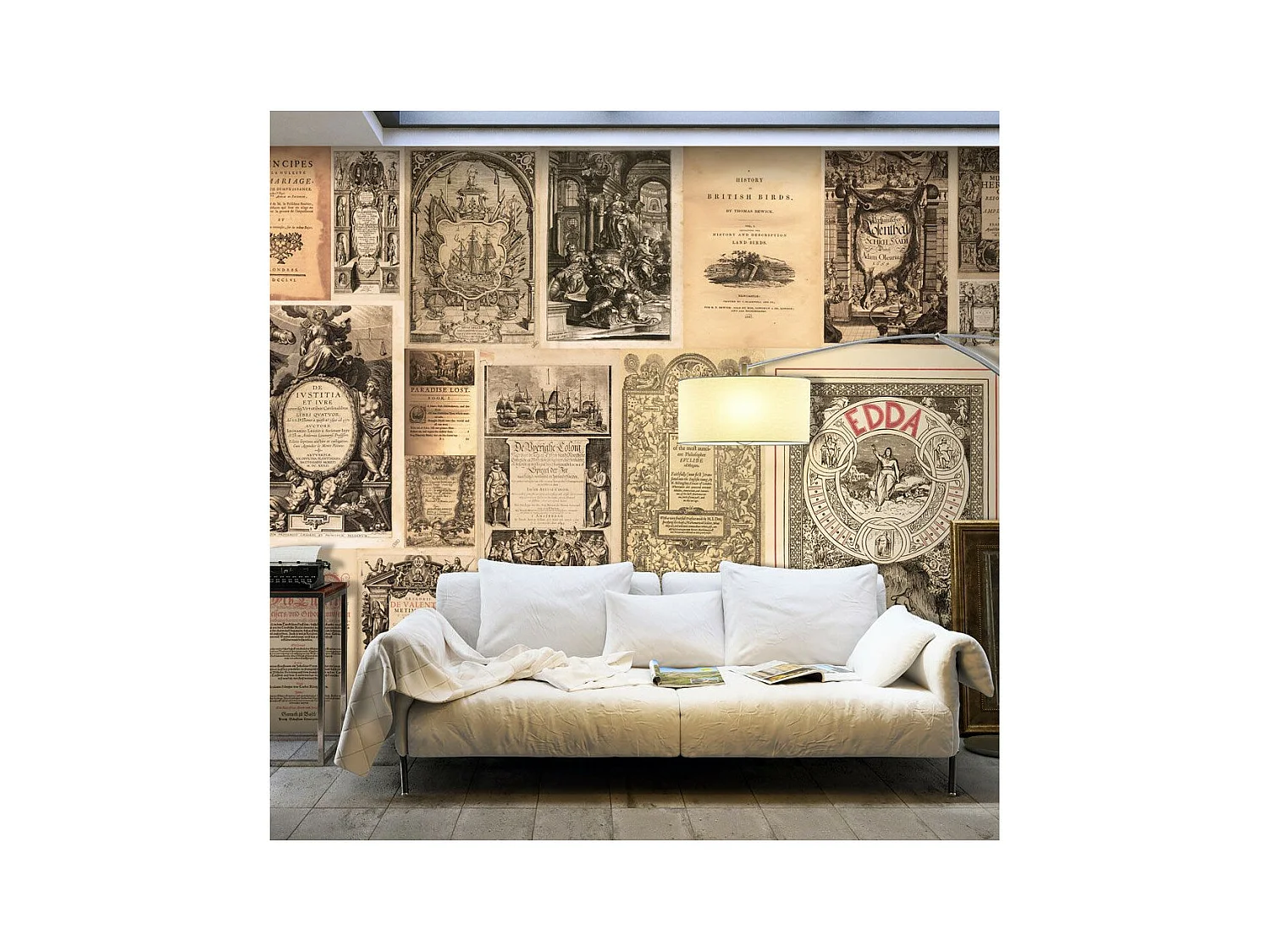 Papier Peint XXL "Vintage Books" 280x500cm