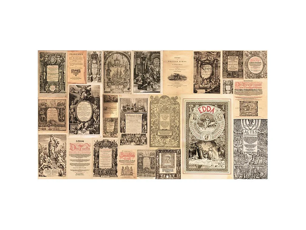 Papier Peint XXL "Vintage Books" 280x500cm