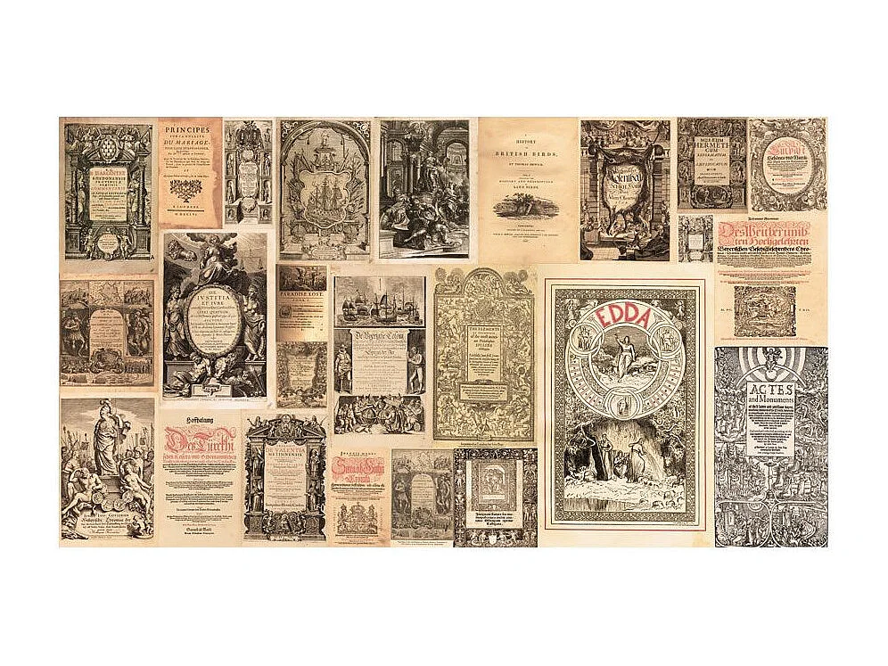 Papier Peint XXL "Vintage Books" 280x500cm