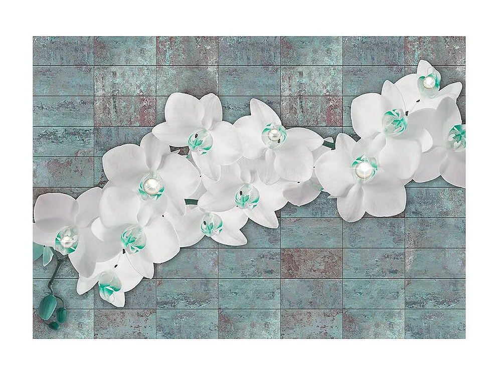 Papier Peint "Orchids with Pearls" 245 x 350 cm