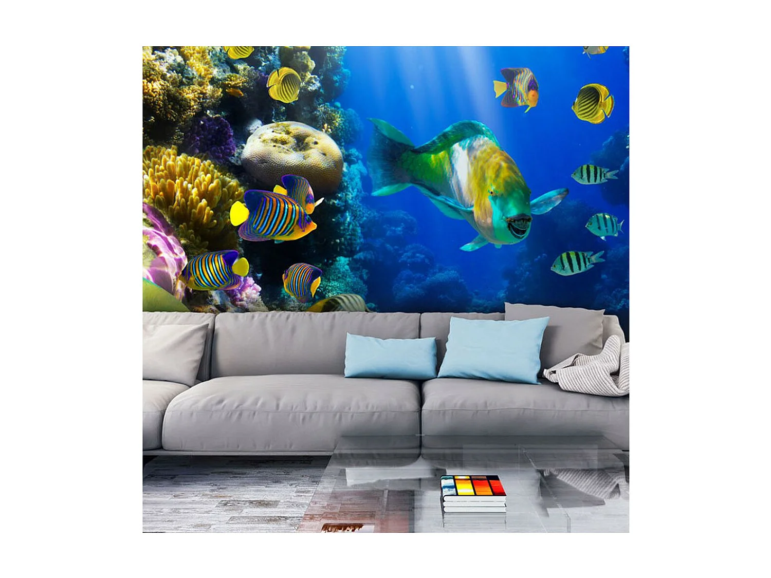 Papier Peint "Paradis Sous Marins" 154 x 200 cm