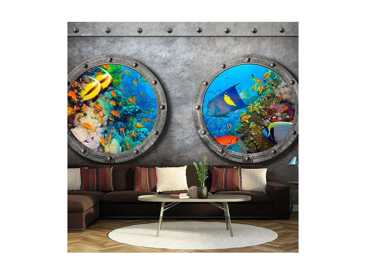 Papier Peint "Window To the Underwater World" 175 x 250 cm