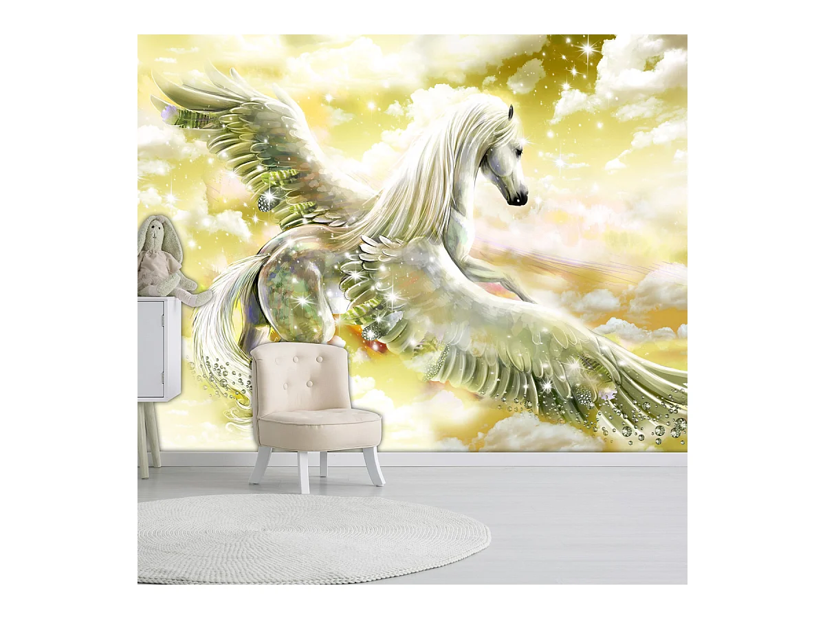 Papier Peint "Pegasus Yellow" 70 x 100 cm