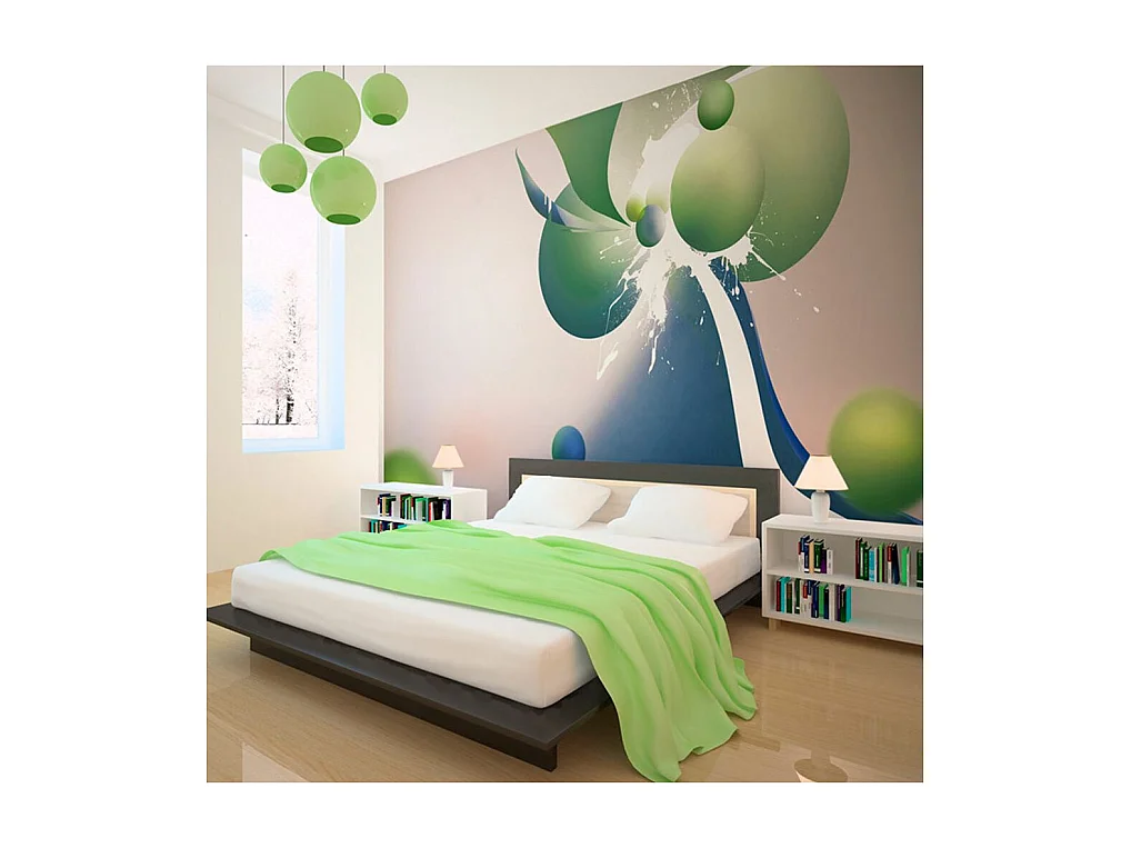 Papier Peint "Explosion Géométrique" 154 x 200 cm