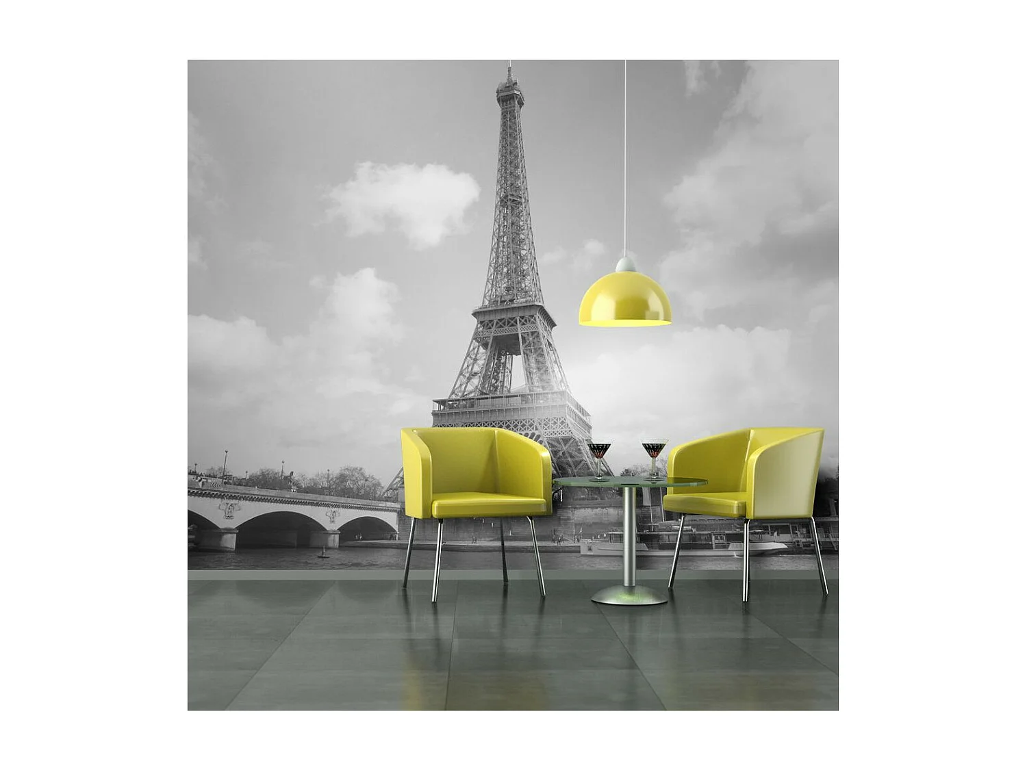 Papier Peint "Seine & Tour Eiffel" 154 x 200 cm