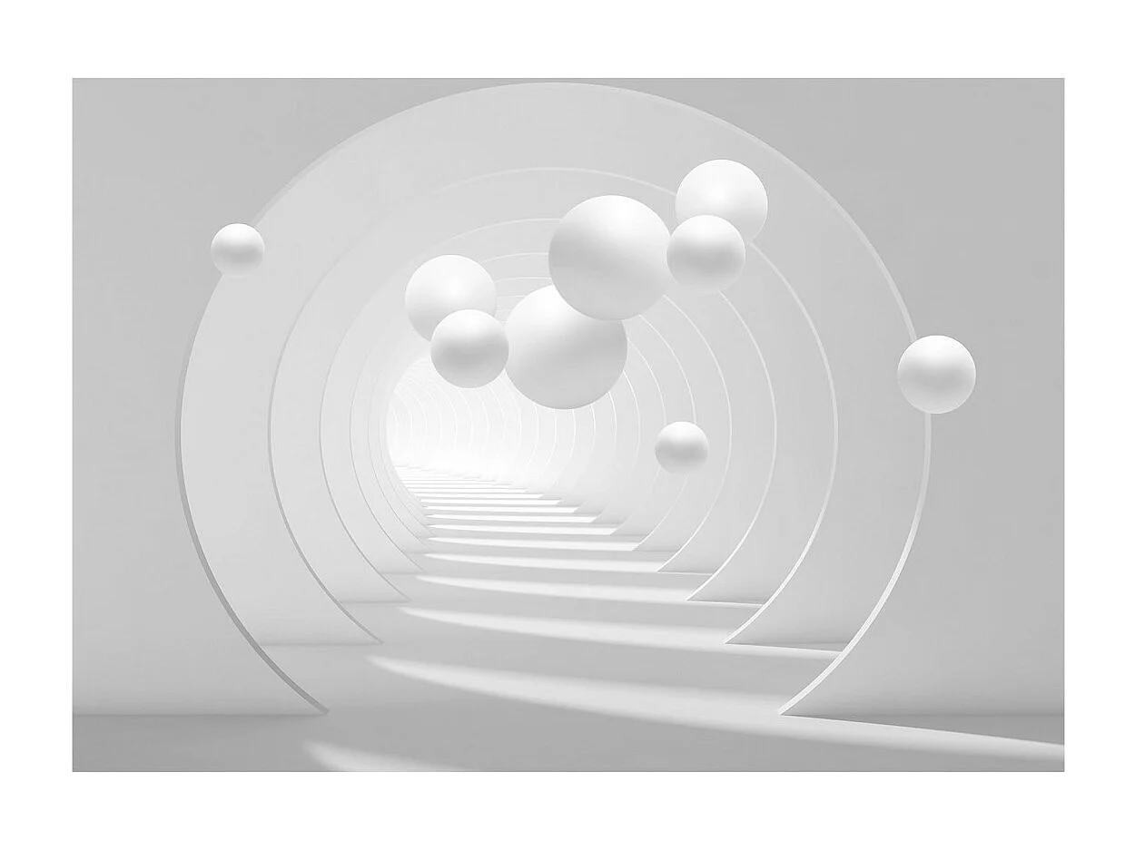 Papier Peint "3D Tunnel" 245 x 350 cm