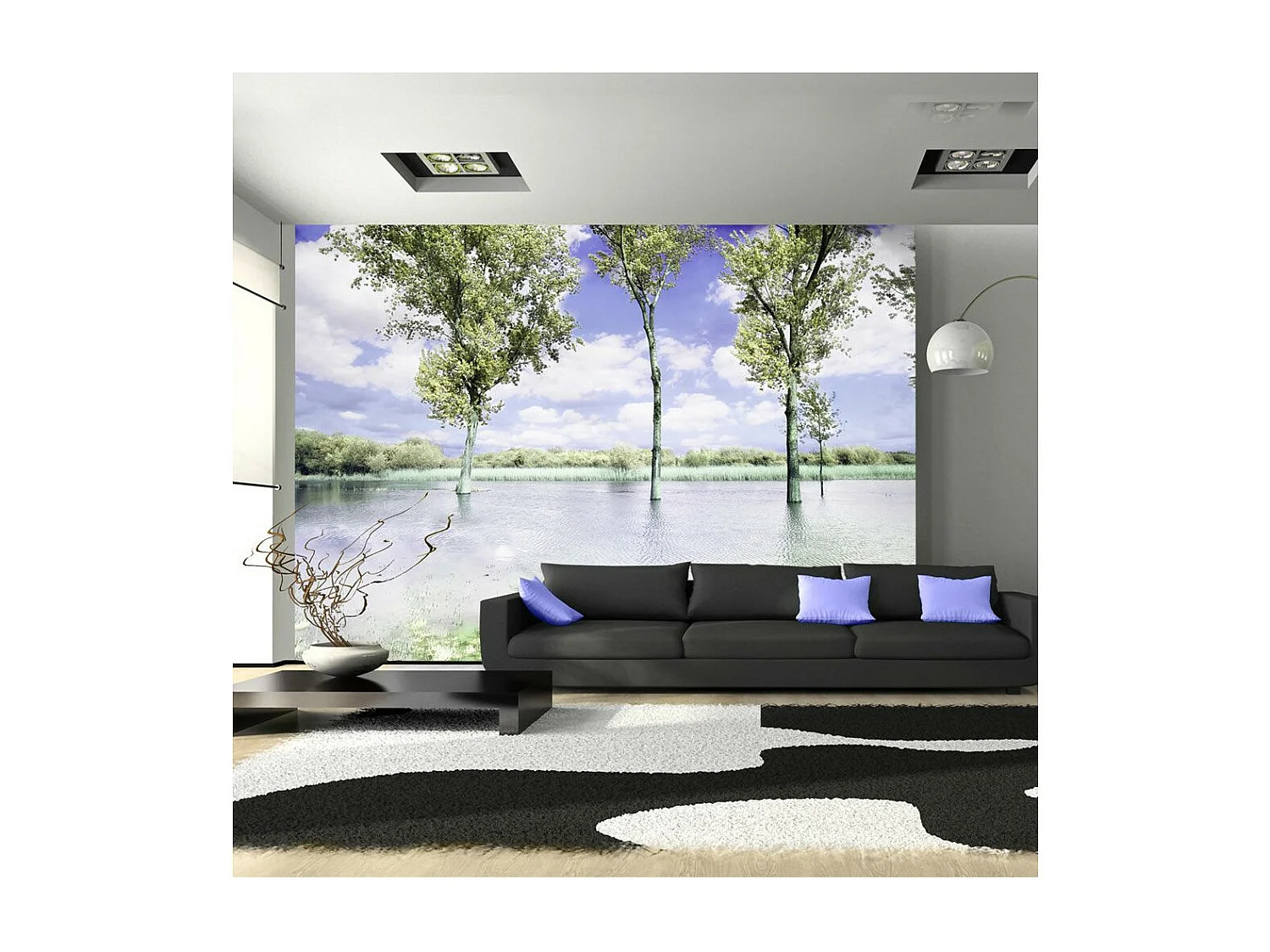 Papier Peint "Spring Scenery" 70 x 100 cm