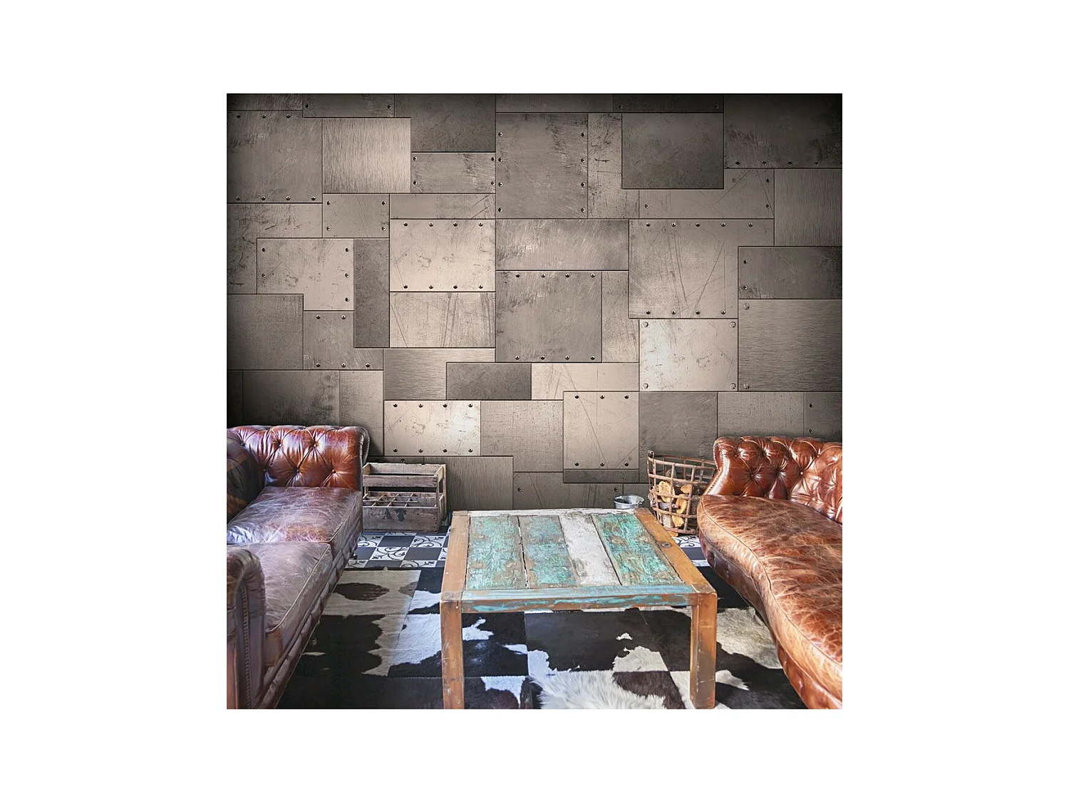 Papier Peint "Industrial Touch" 140 x 200 cm