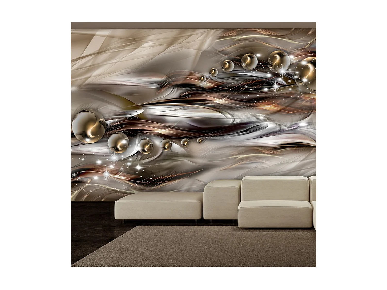 Papier Peint "Brown Shoal" 175 x 250 cm