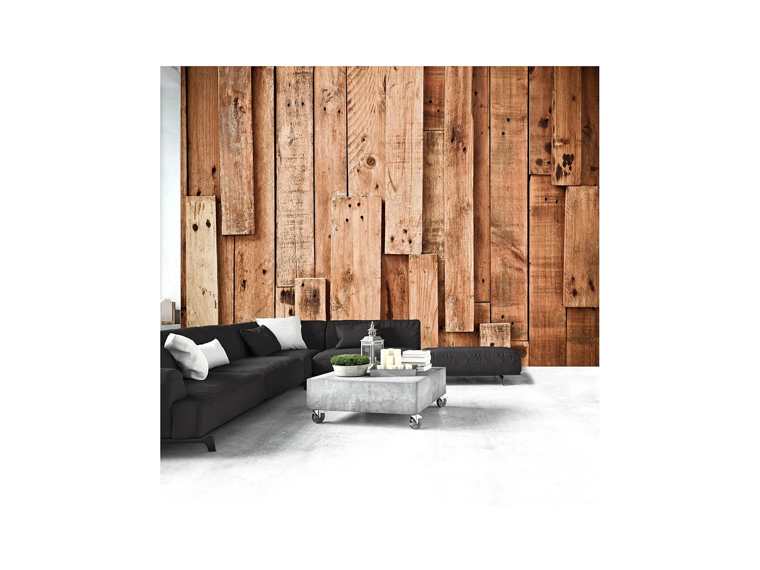 Papier Peint "Wooden Fantasy" 70 x 100 cm