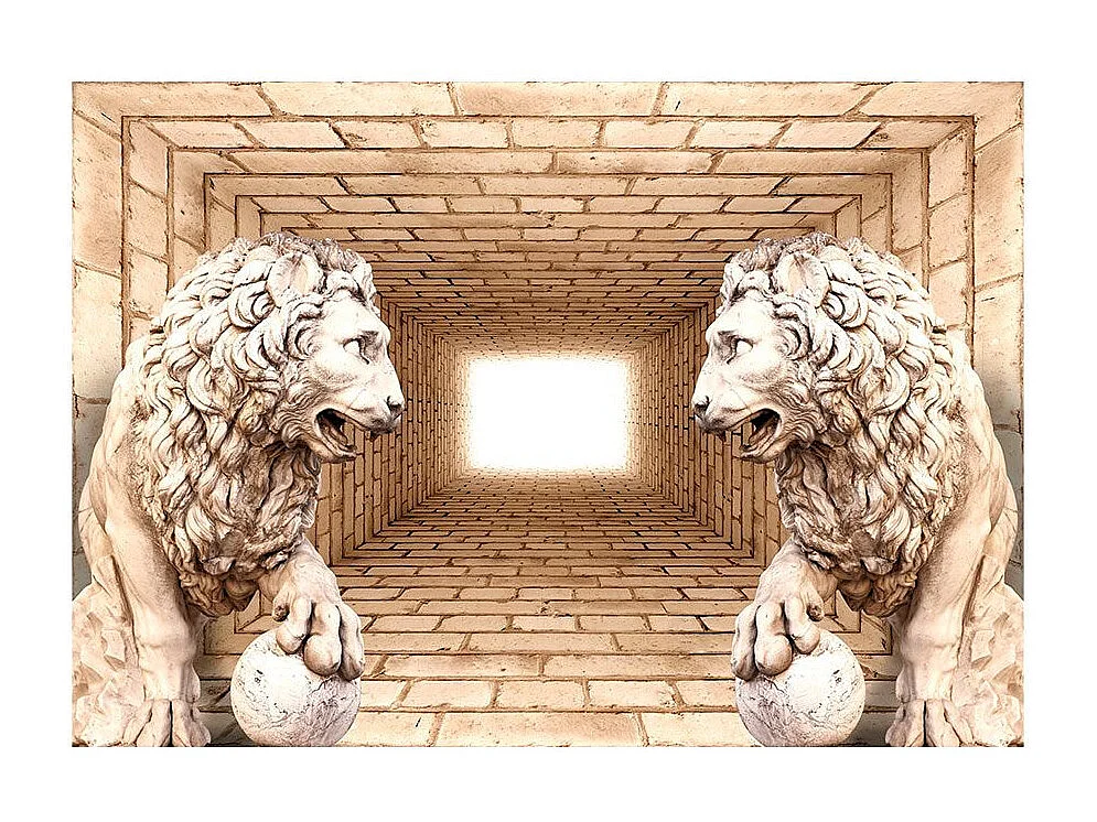 Papier Peint "Mystery of Lions" 245 x 350 cm