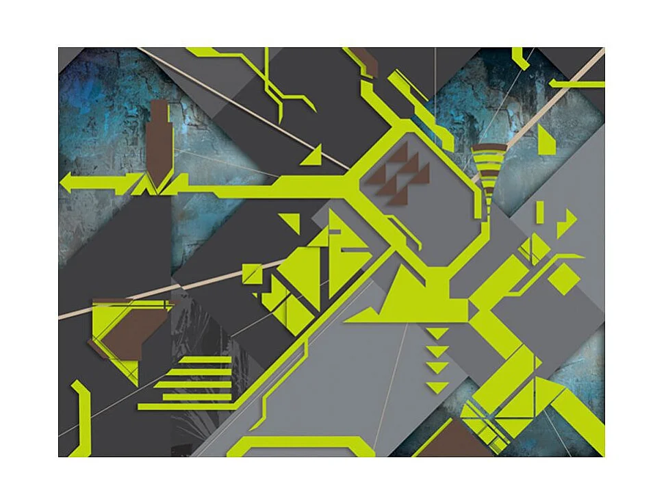 Papier Peint "Chemins Dynamiques" 154 x 200 cm