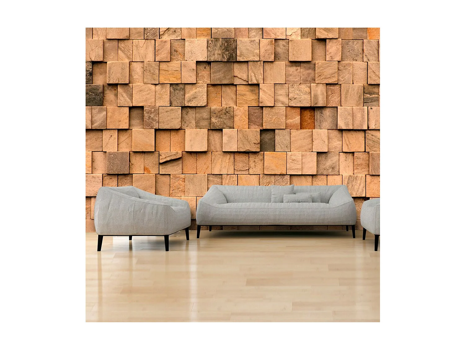 Papier Peint "Stone Jigsaw" 210 x 300 cm