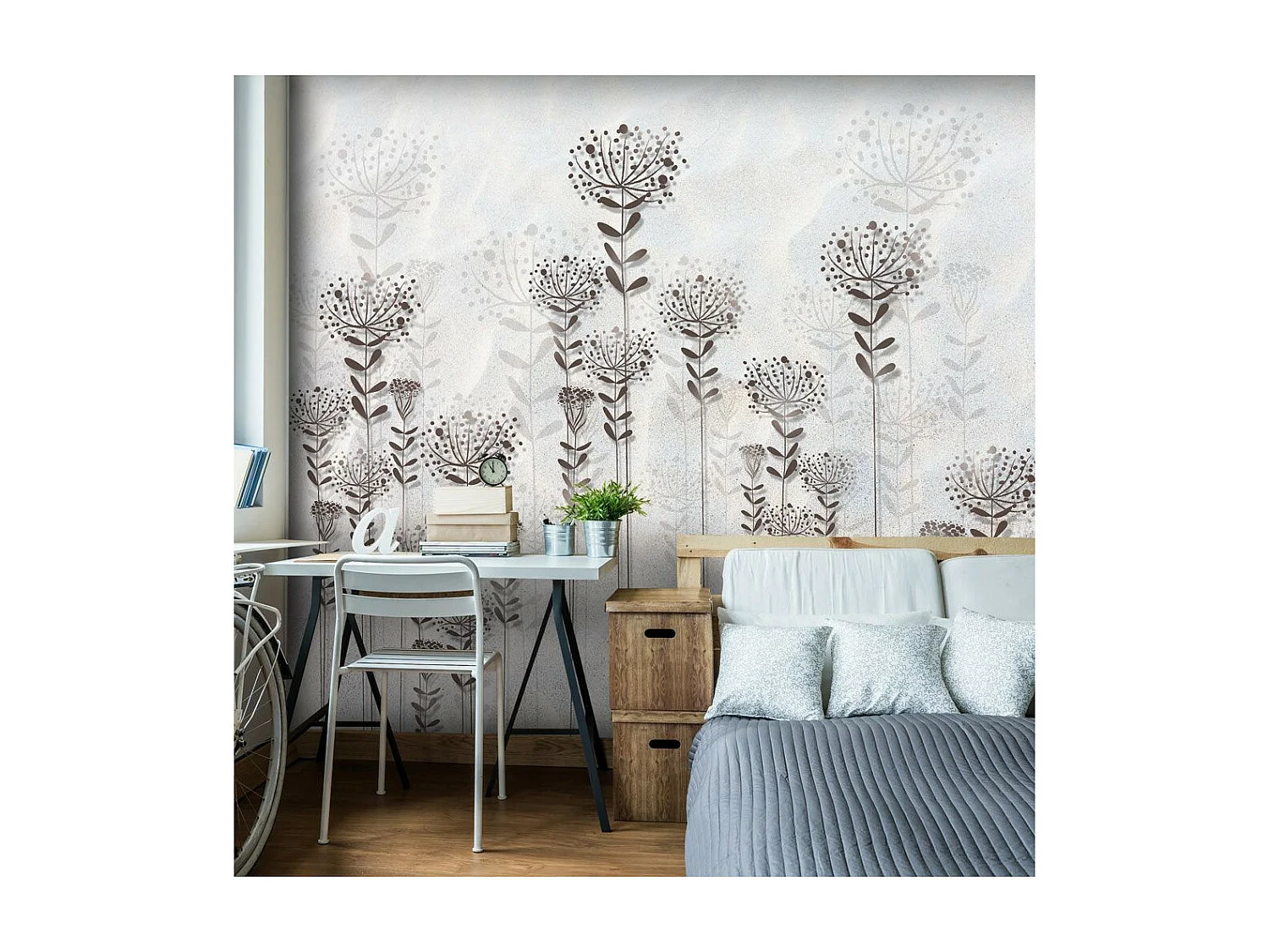 Papier Peint "Winter Garden" 105 x 150 cm