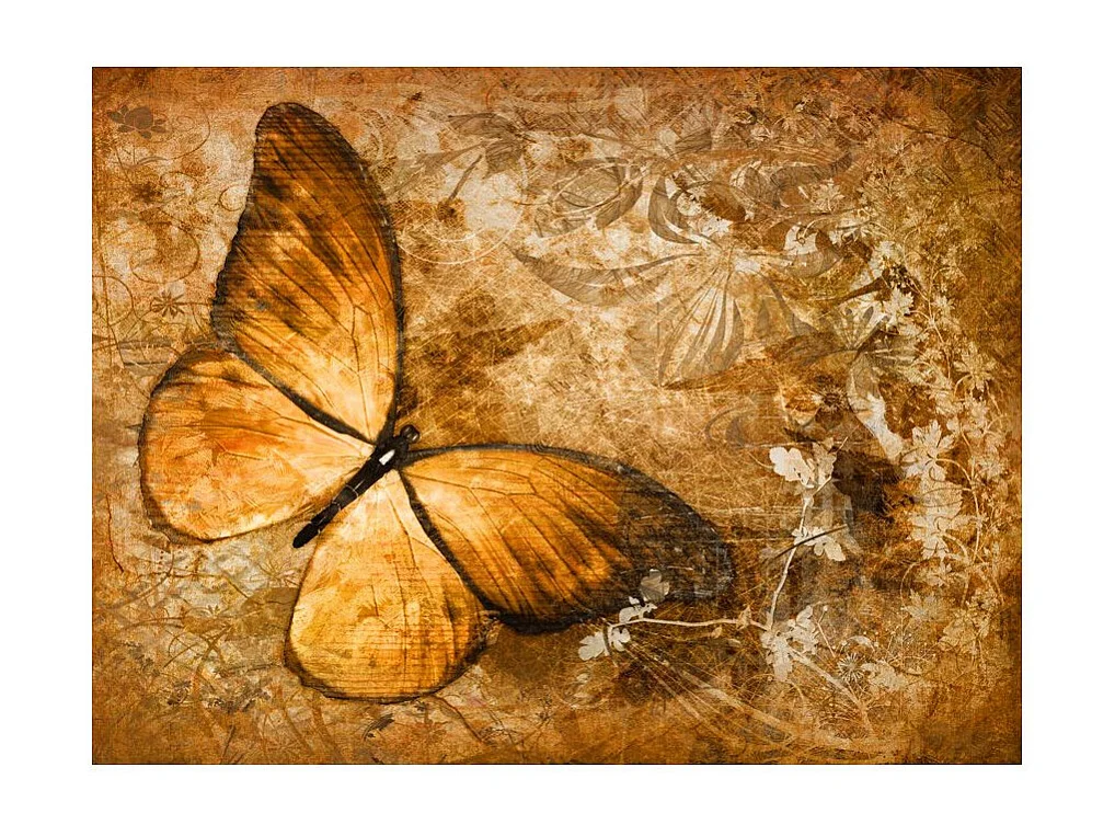 Papier Peint "Butterfly Sepia" 193 x 250 cm