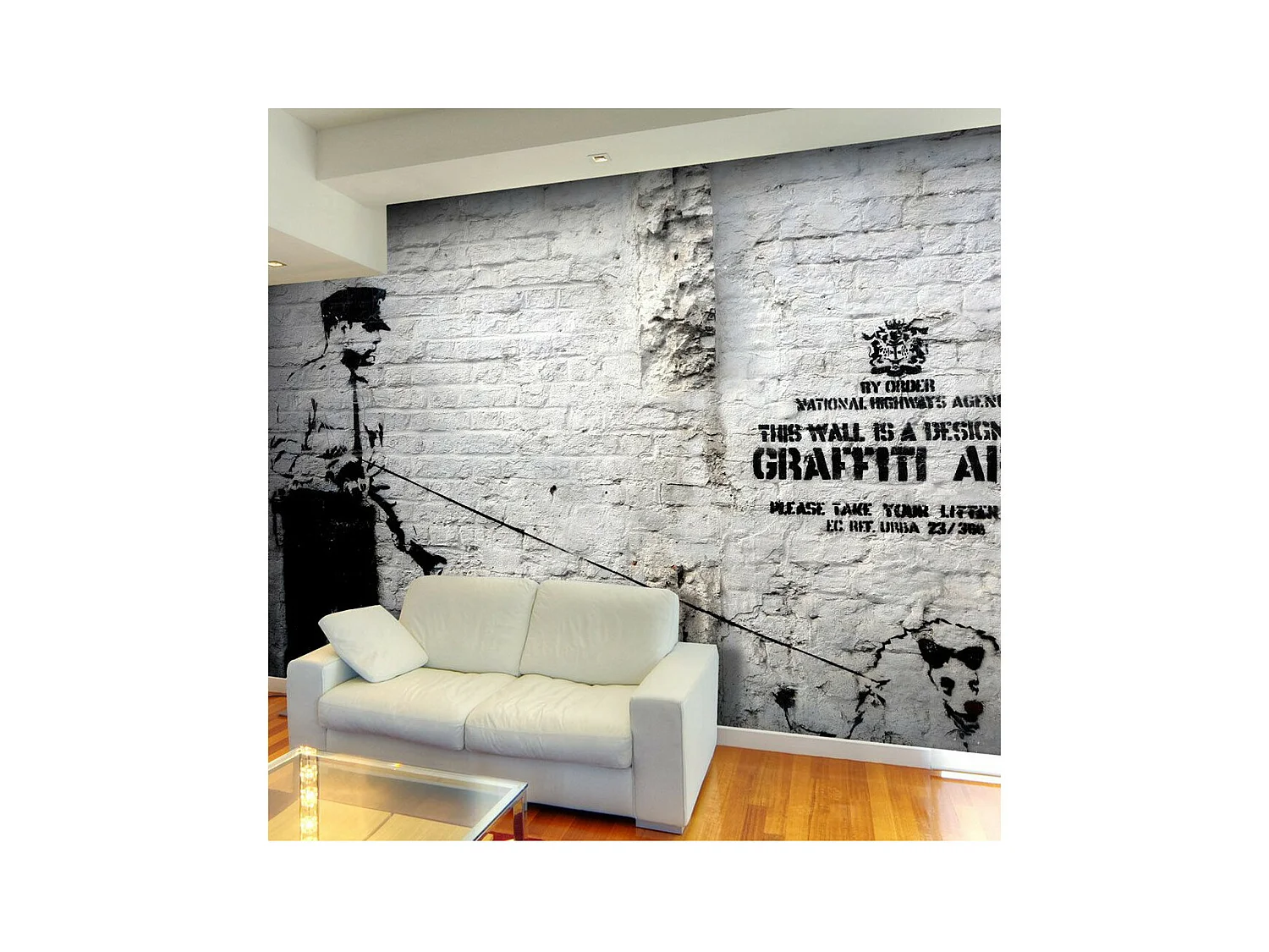 Papier Peint "Banksy - Graffiti Area" 210 x 300 cm
