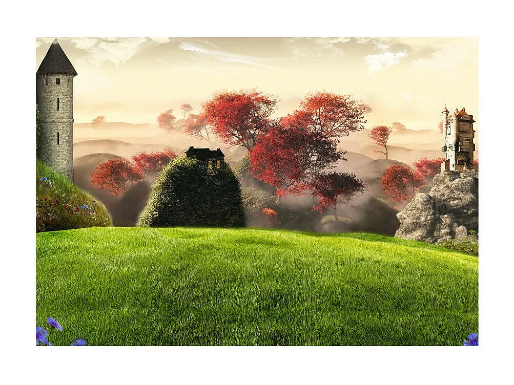 Papier Peint "Castles" 140 x 200 cm