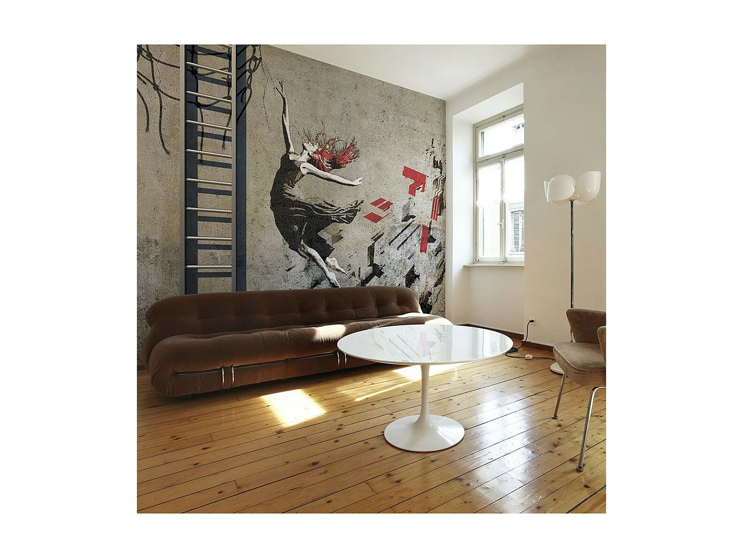 Papier Peint "Street Art : Danse Pleine de Sens" 270 x 350 cm