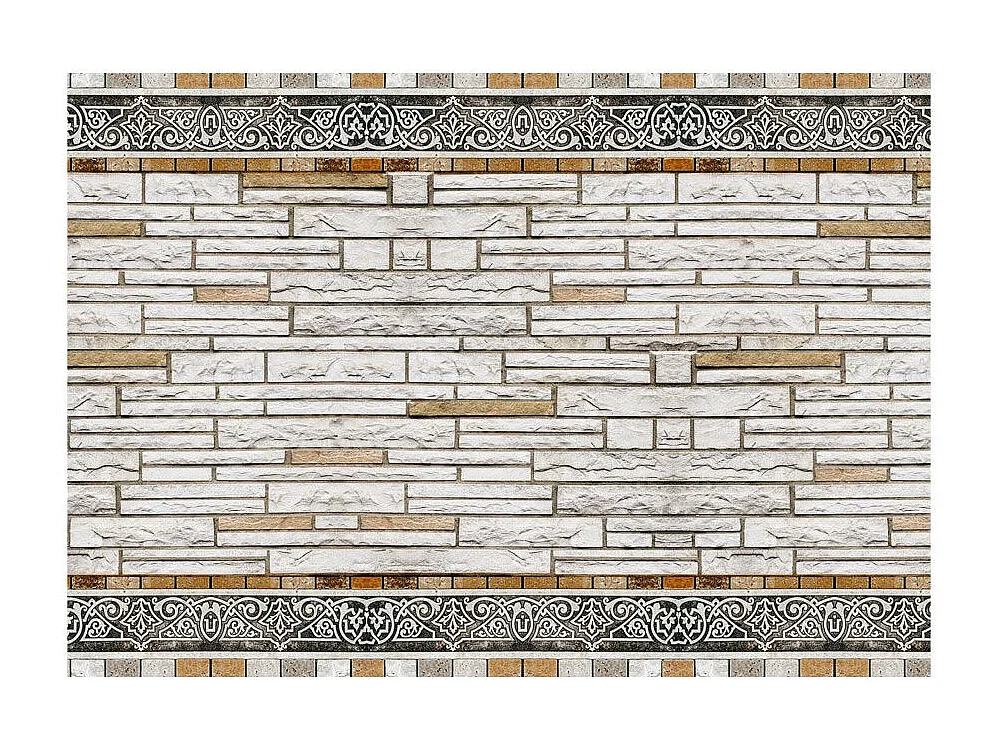 Papier Peint "Mosaique en Pierre" 140 x 200 cm